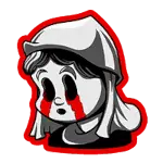 Crying girl symbol